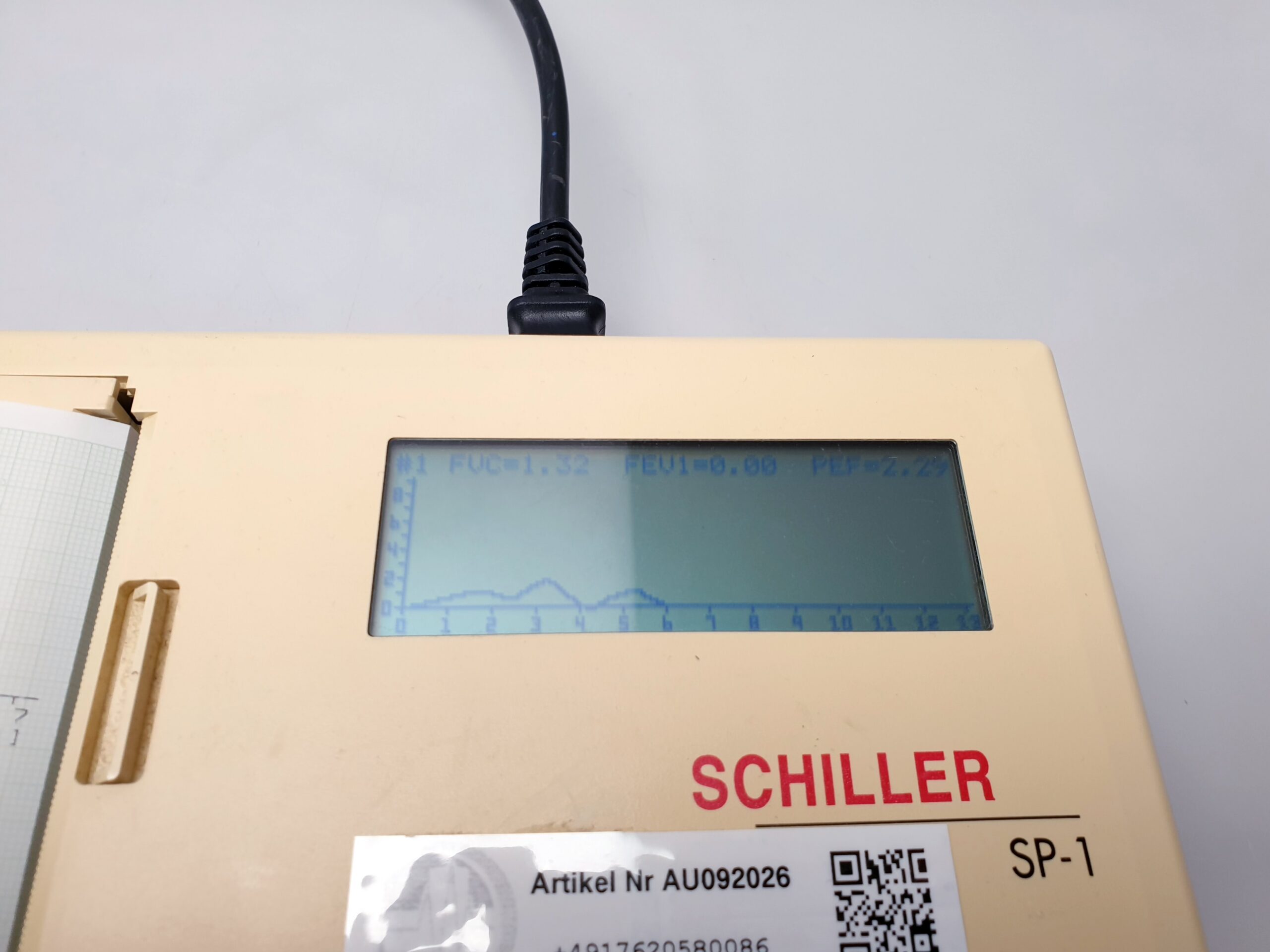 Schiller Spirometer / Lungenfunktionsmessgerät Spirovit sp-1 – Bild 3
