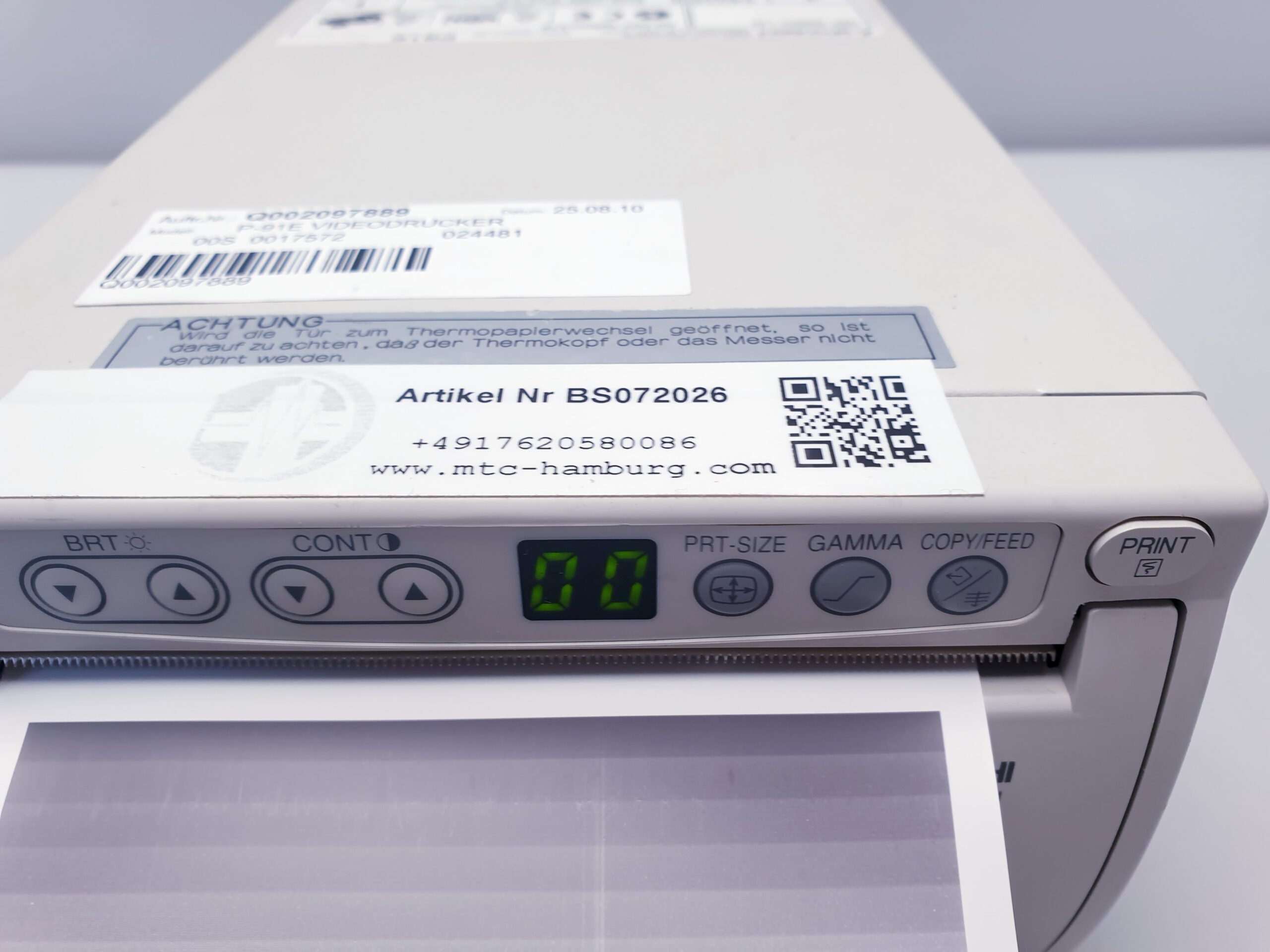 Mitsubishi P91 – P 91 SW Printer für Ultraschallgerät – Bild 14