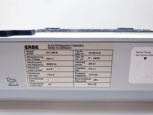ERBE ICC 350 // ICC350 E-Serie HF-Chirurgiegerät 300 Watt Leistung – Bild 9