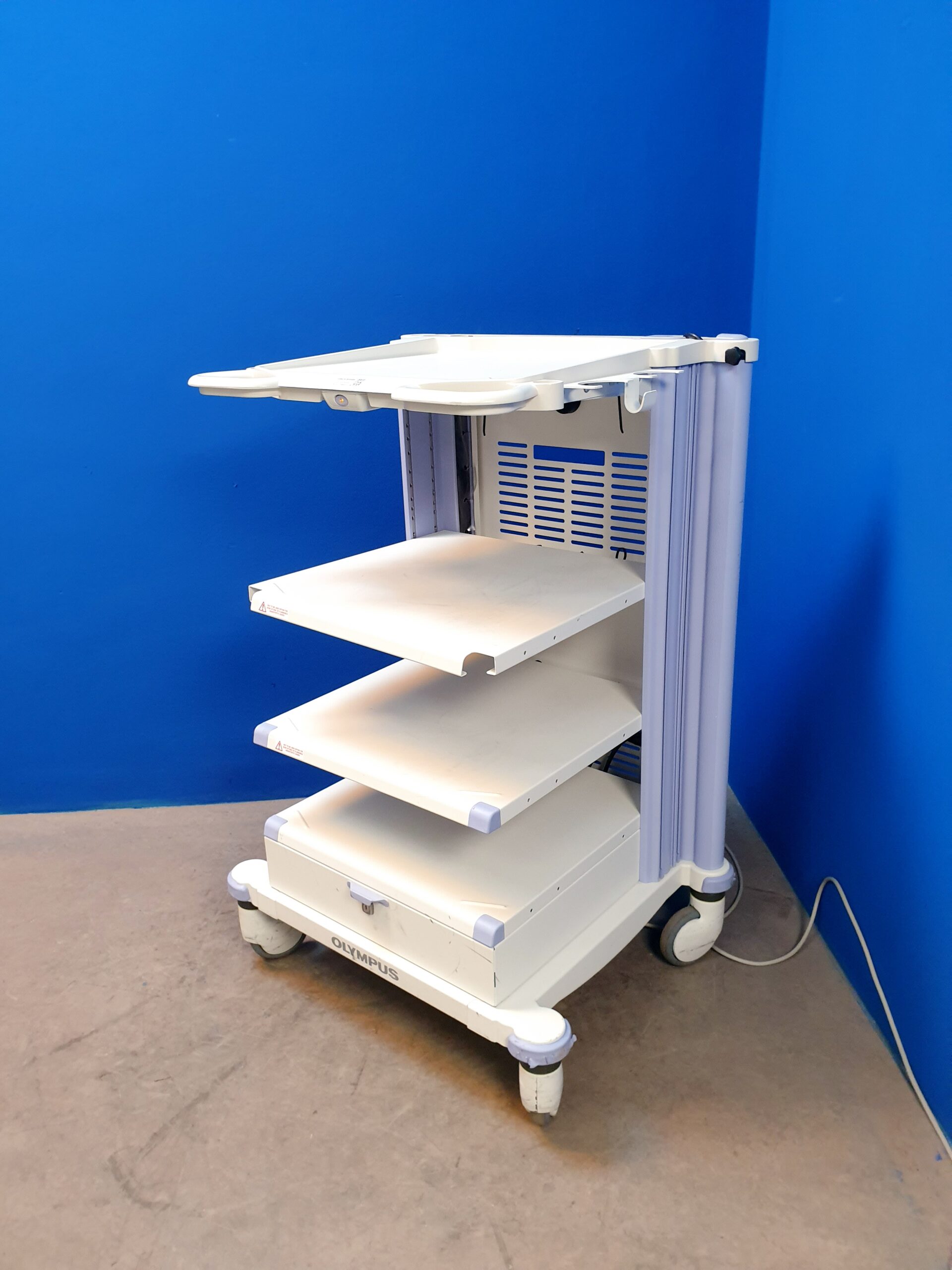 Olympus WM-WP1 endoscopy trolley // Cart // Gerätewagen Rollbar mit Trenntrafo