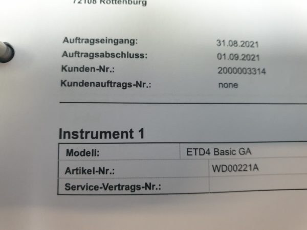 Olympus ETD4 basic GA Endoskop-Waschmaschine  DOM 2015 – Bild 8
