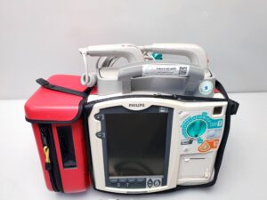 PHILIPS HeartStart MRx Defibrillator mit Zubehör und Tragetasche