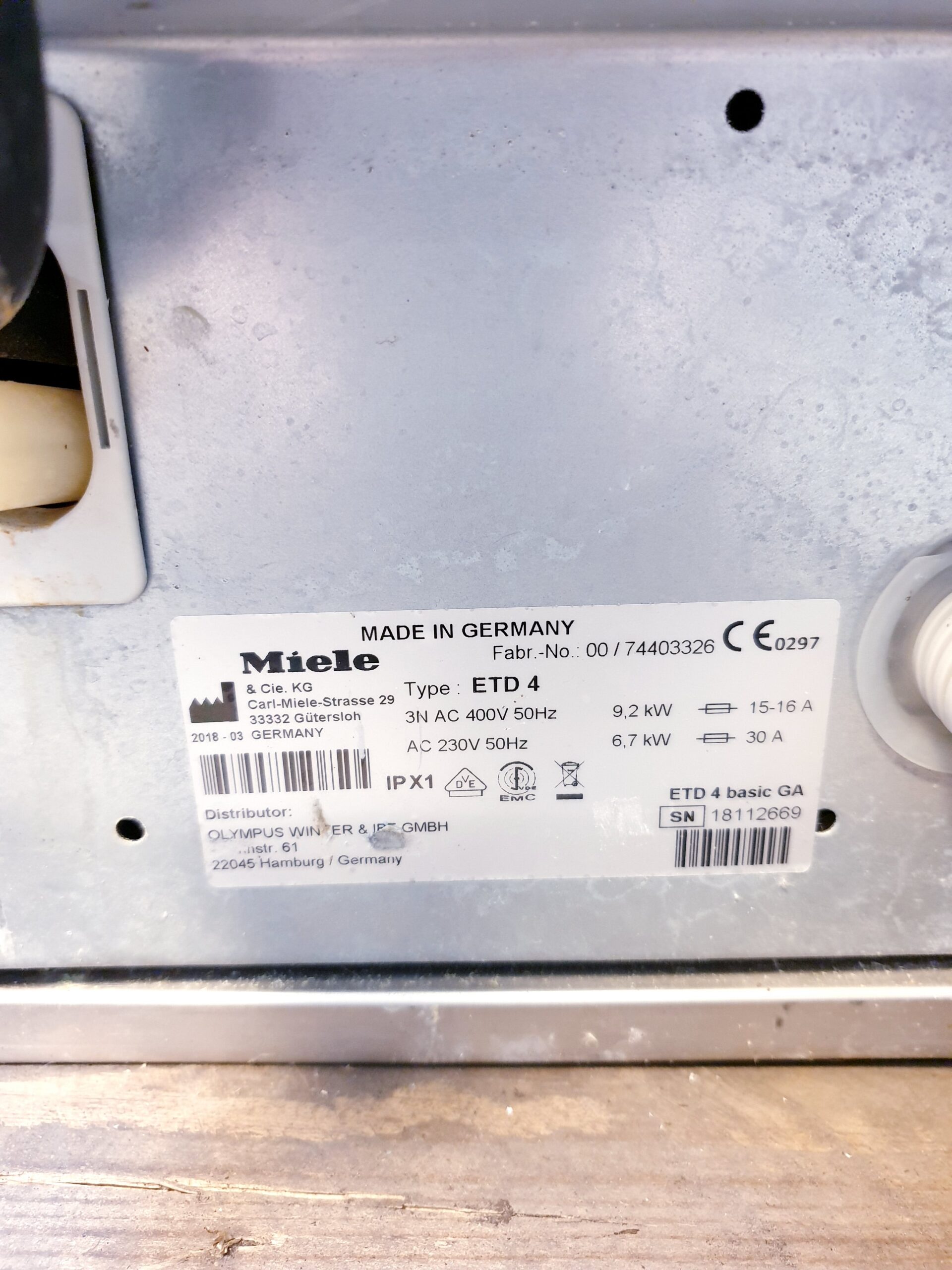 Olympus ETD4 ETD 4 Basic GA Thermodesinfektor DOM 2018 – Bild 16