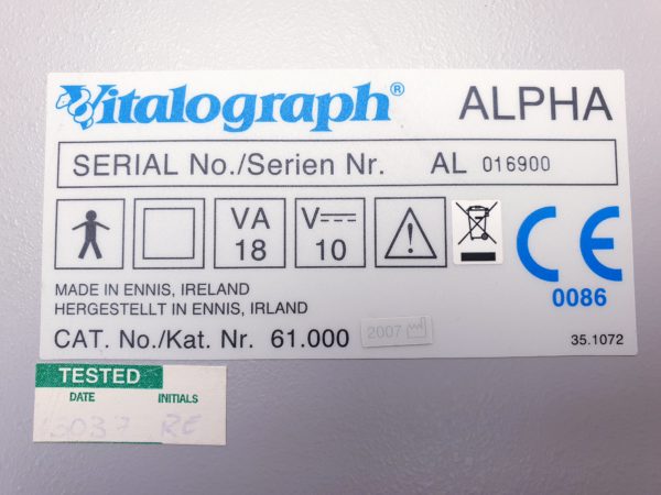 Vitalograph Alpha Spirometer - Image 9