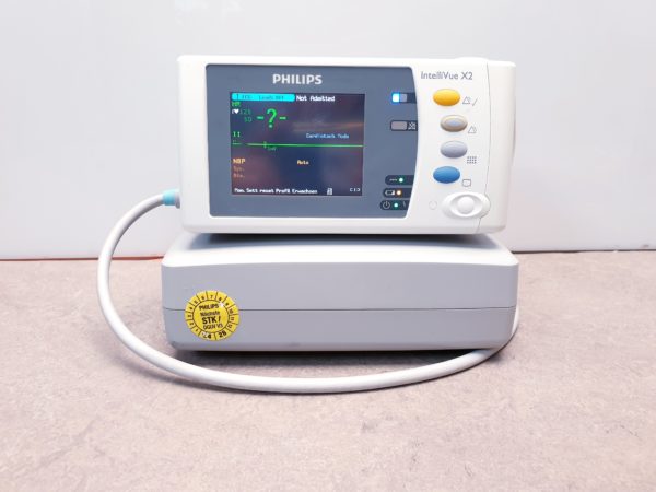 Philips IntelliVue X2 Vital Sign Monitor + 865122 M8023A Ladegerät + Kabel – Bild 5