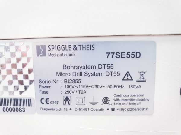 Spiggle und Thies DT55 Mikro Bohr- und Shaver System  Micro Drill System DT55 – Bild 8