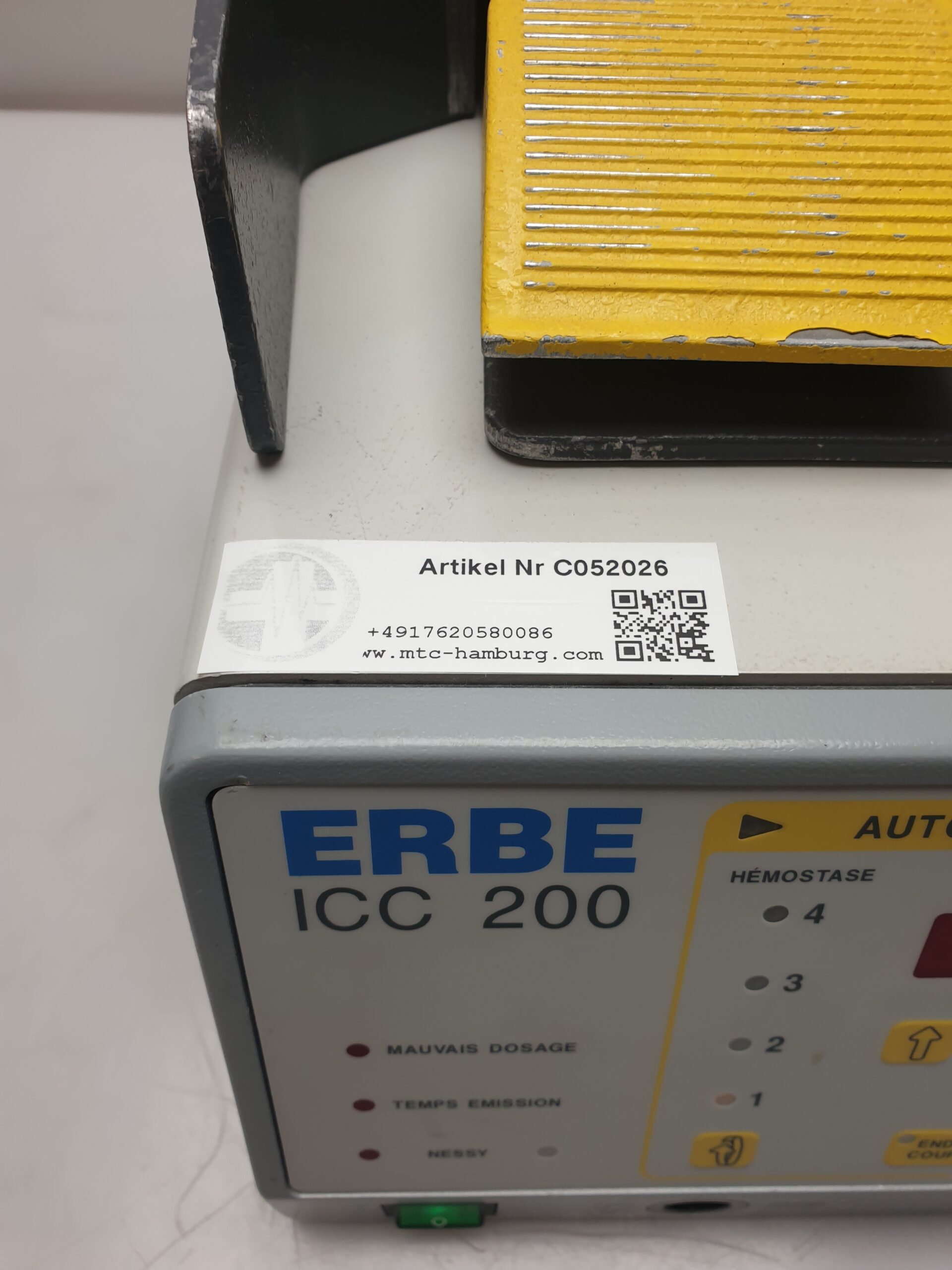 Erbe ICC 200 E IC200 E ICC200 ICC 200 E Erbotom HF-Gerät mit Endocut – Bild 2
