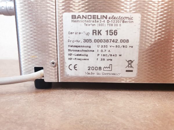 Bandelin Sonoex  RK156 Ultraschallreinigungsgerät – Bild 7