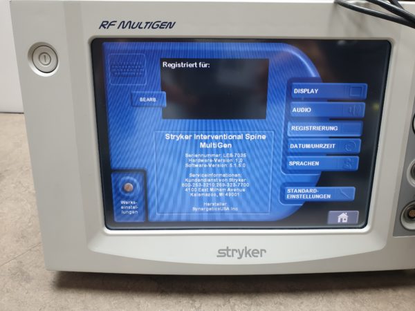 Stryker RF MultiGen 0406-900-000 Ineterventional Spine Generator + Zubehör – Bild 18