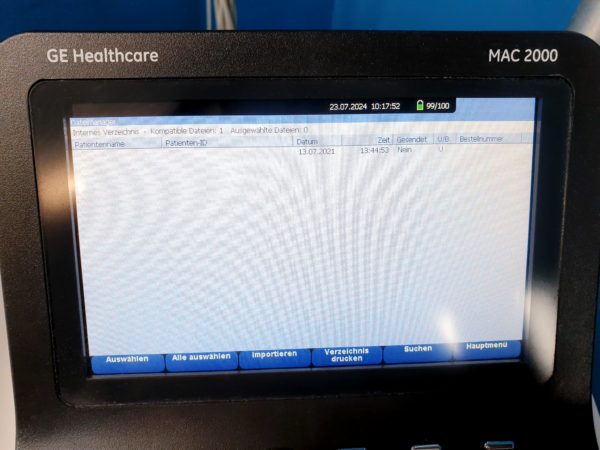 GE MAC 2000 EKG Maschine + KISS Sauganlage – Bild 7