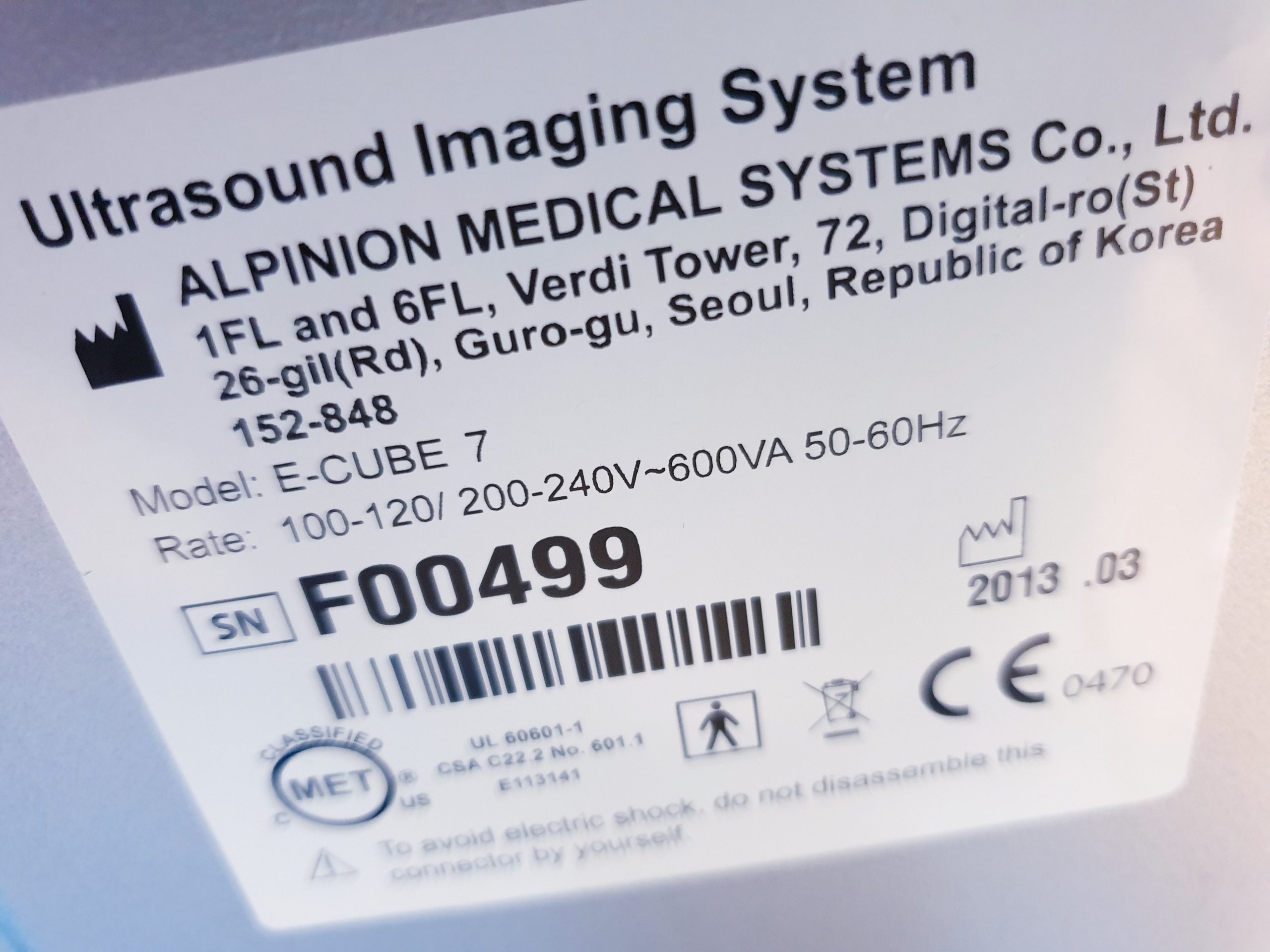 Alpinion E-Cube 7 Farbdoppler + SC1-6 Konvex Sonde – Bild 15