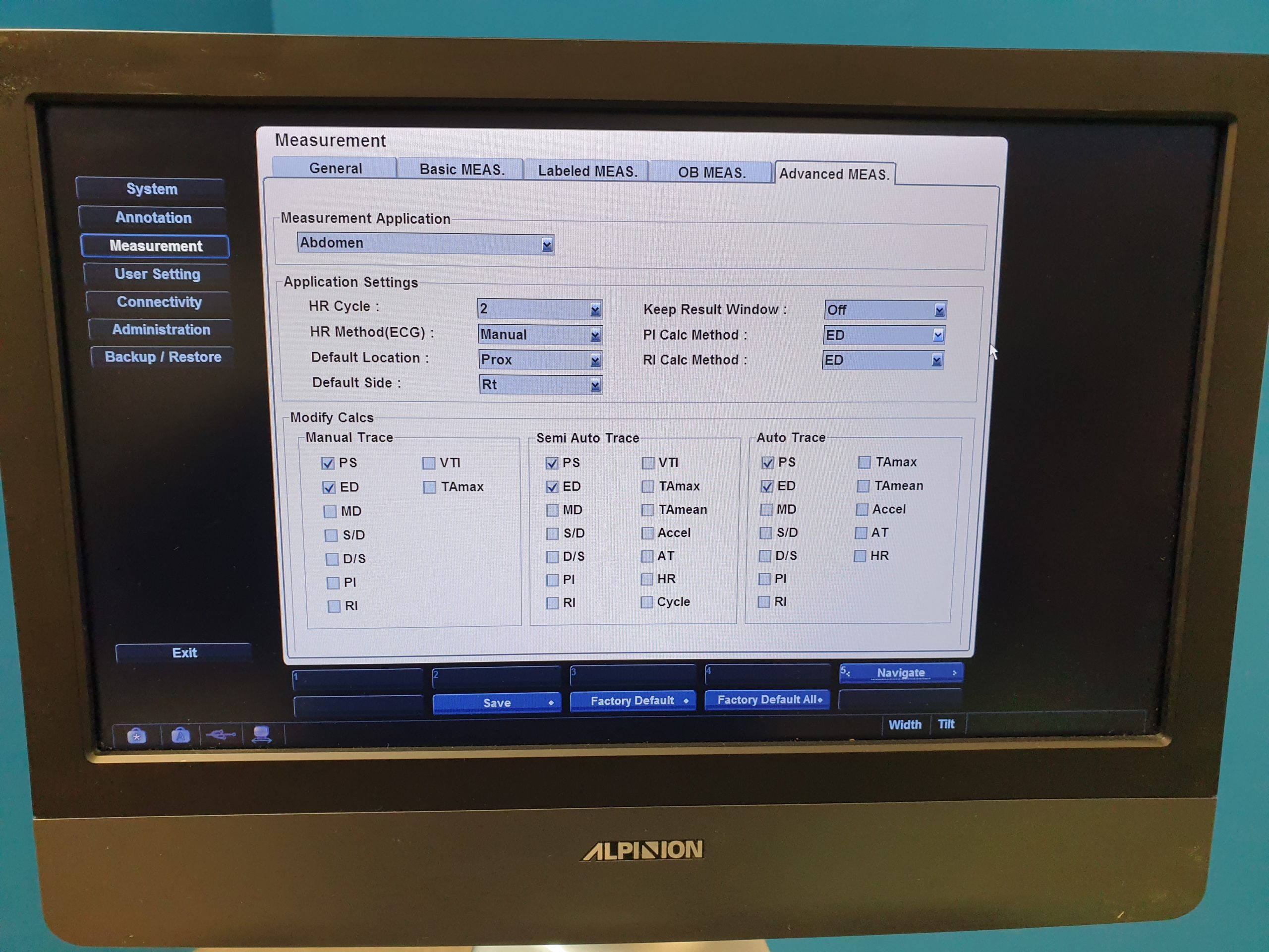 Alpinion E-Cube 7 Farbdoppler + SC1-6 Konvex Sonde – Bild 17