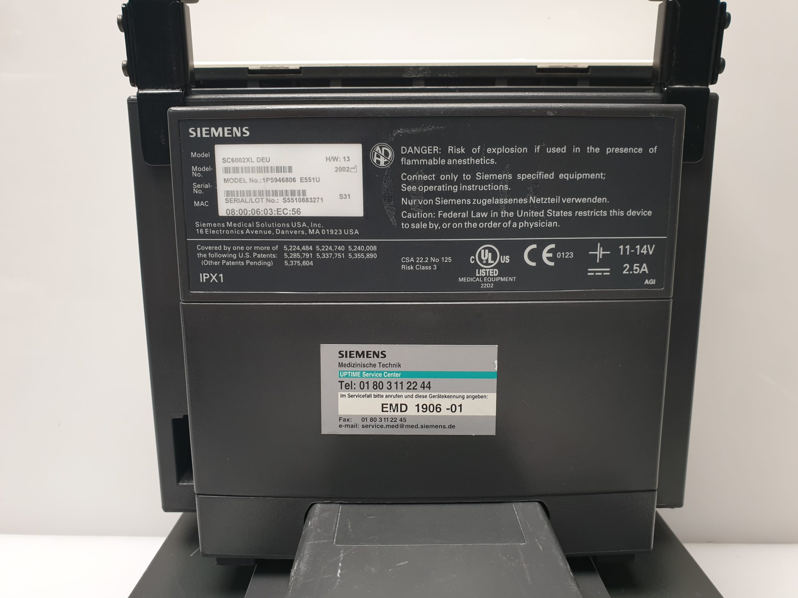 Siemens SC 6002 XL Patientenmonitor Überwachungsmonitor SC6002XL – Bild 13