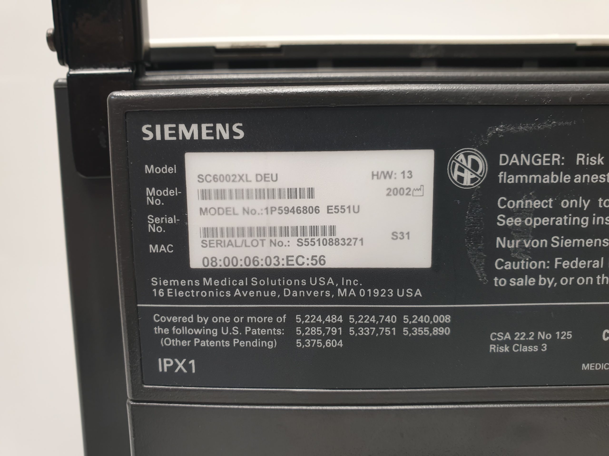 Siemens SC 6002 XL Patientenmonitor Überwachungsmonitor SC6002XL – Bild 14