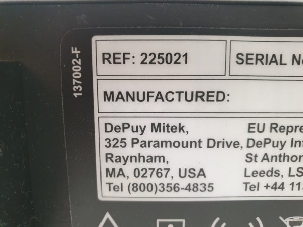 Depuy Mitek  VAPR 3 225021  Generator W Foot Control 225023 – Bild 9