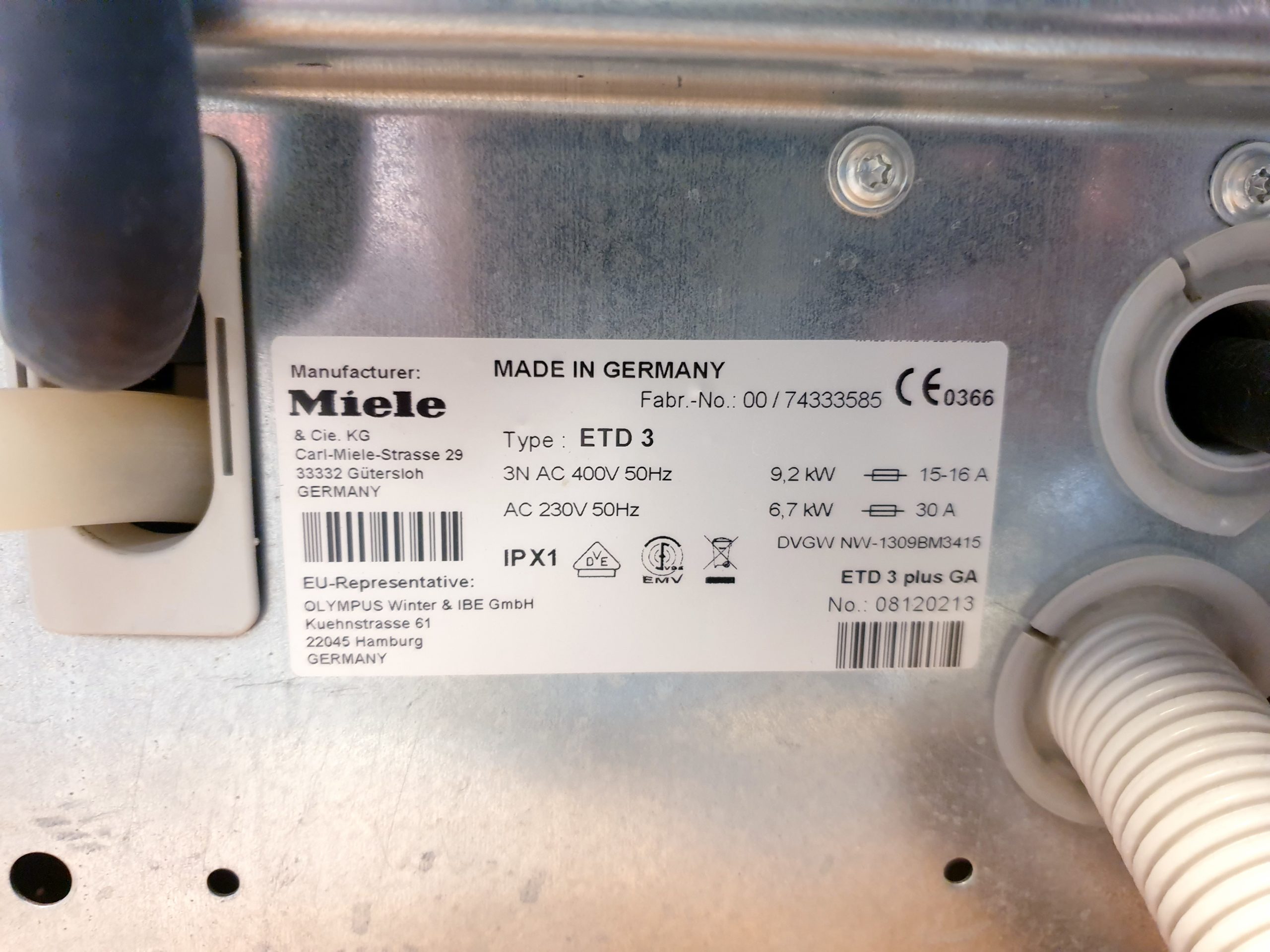 Olympus Miele ETD3 PLUS GA Thermodesinfektor – Bild 8