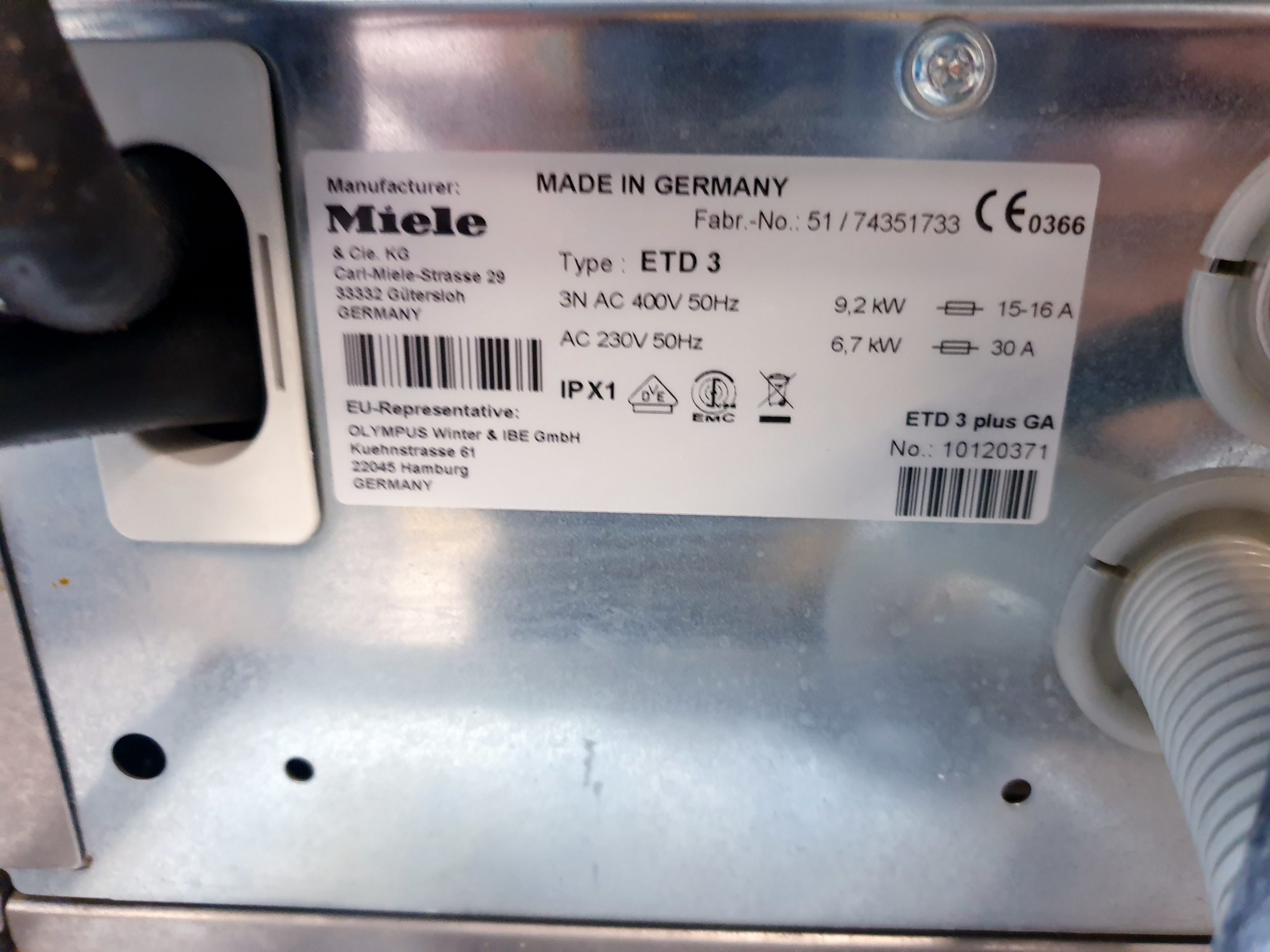 Olympus Miele ETD3 PLUS GA Thermodesinfektor – Bild 20