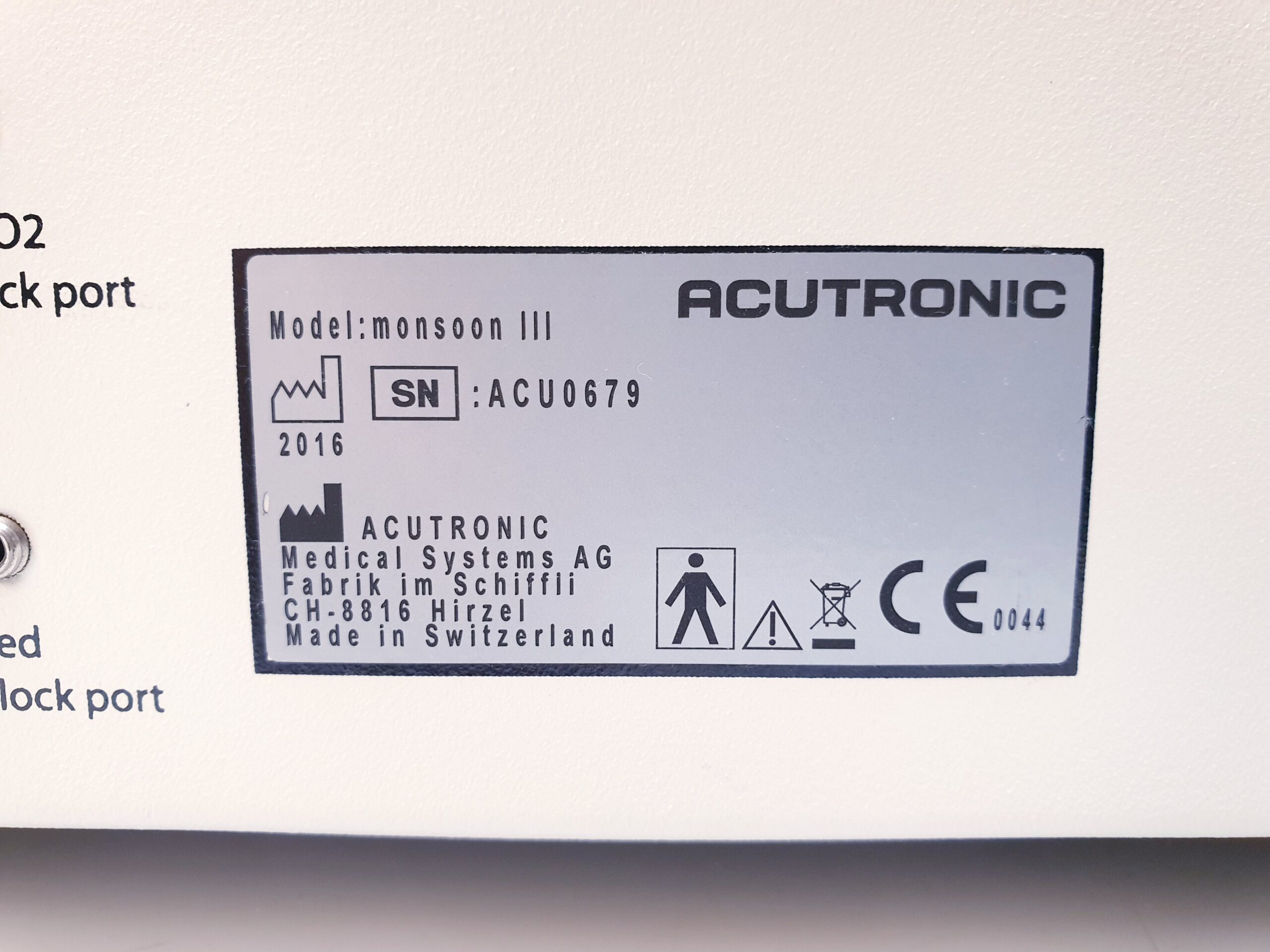 Acutronic Ventilator Monsoon 3 - YOM 2016 - S/W 2.03 – Bild 10