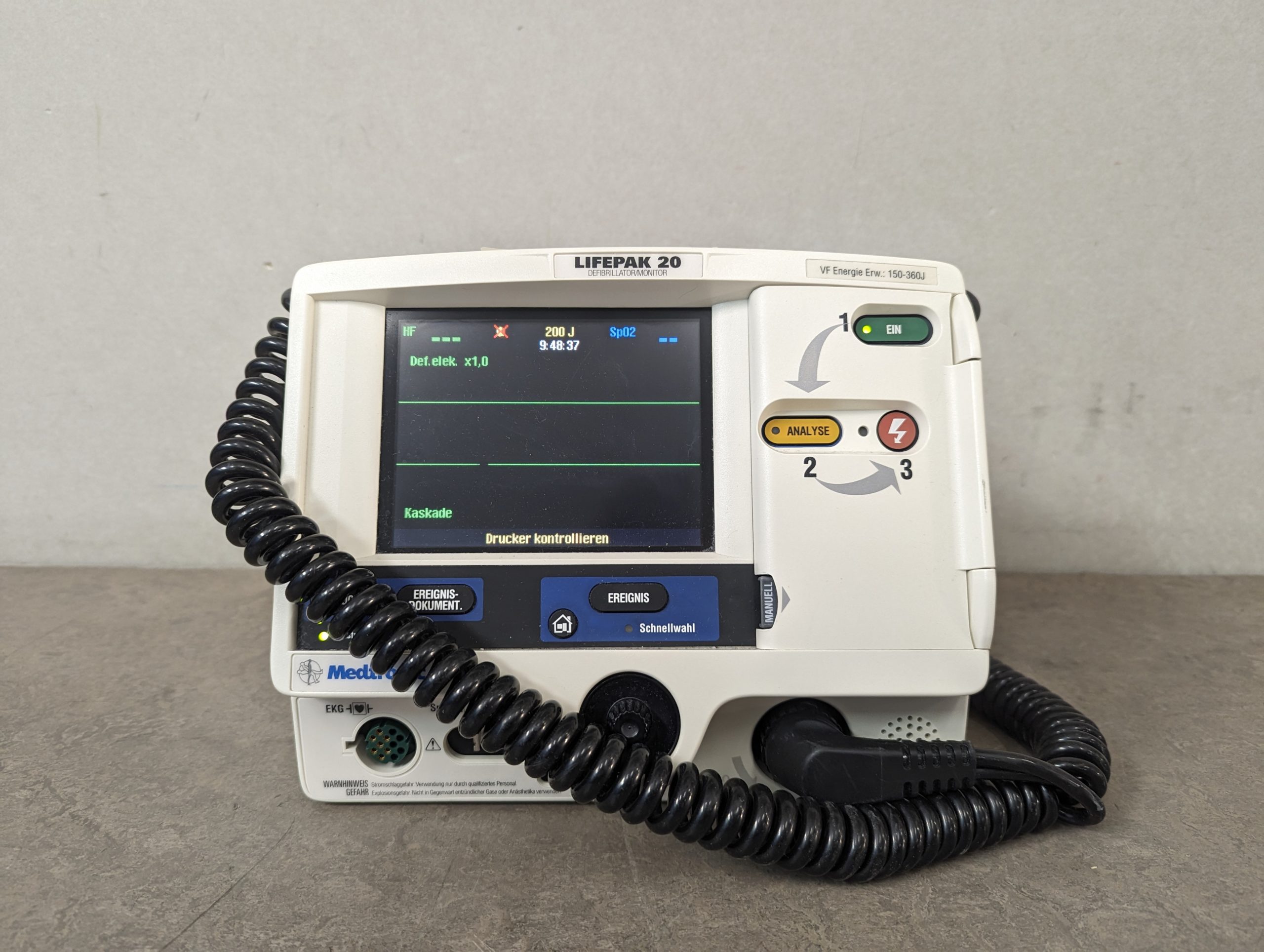 Medtronic Lifepak 20 Physio-Control Defibrillator Monitor – Bild 6