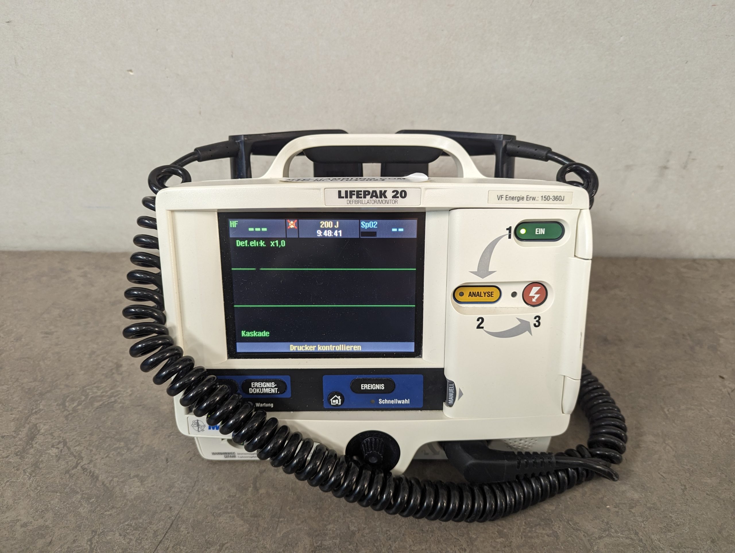 Medtronic Lifepak 20 Physio-Control Defibrillator Monitor – Bild 7