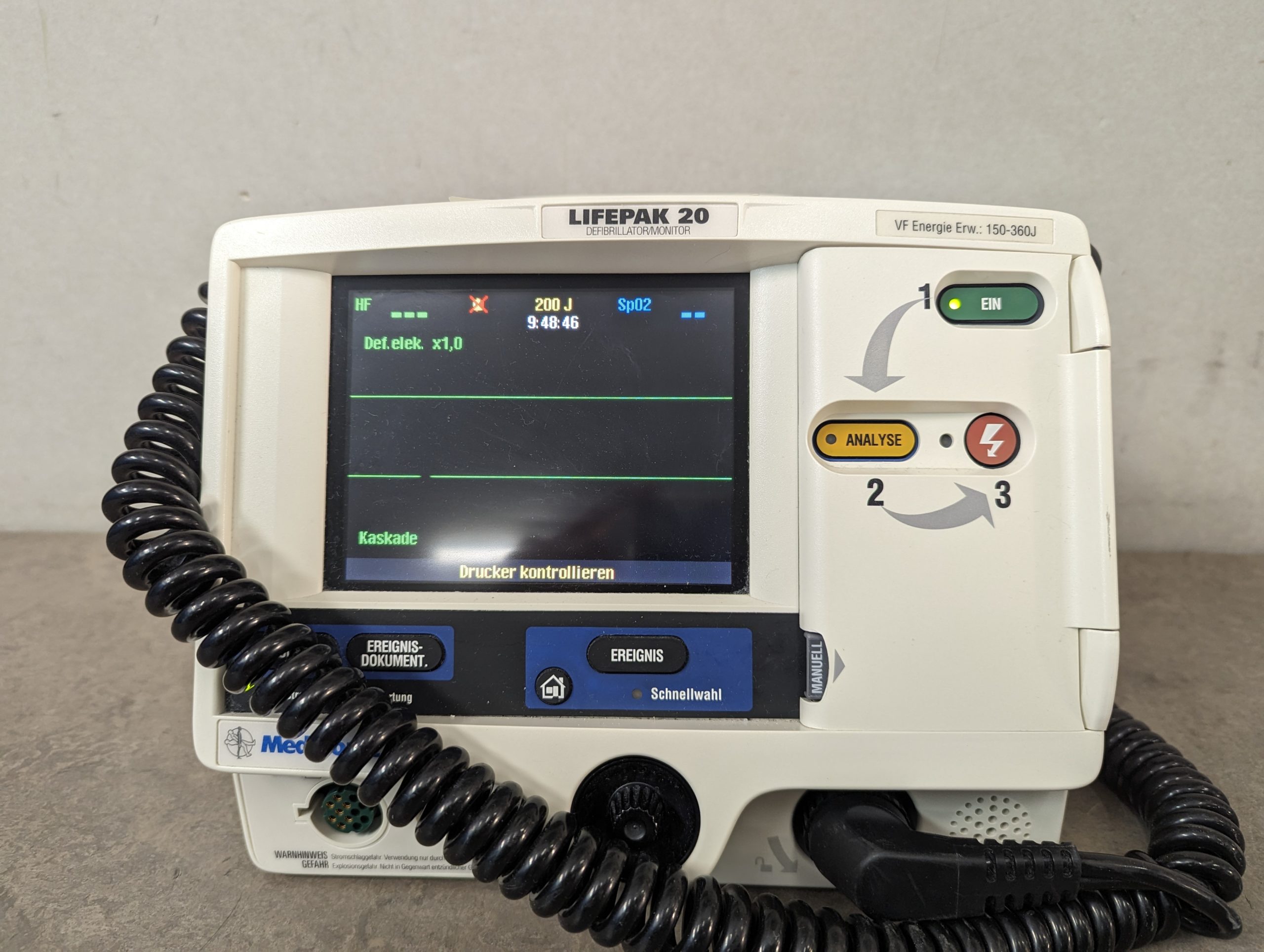 Medtronic Lifepak 20 Physio-Control Defibrillator Monitor – Bild 8