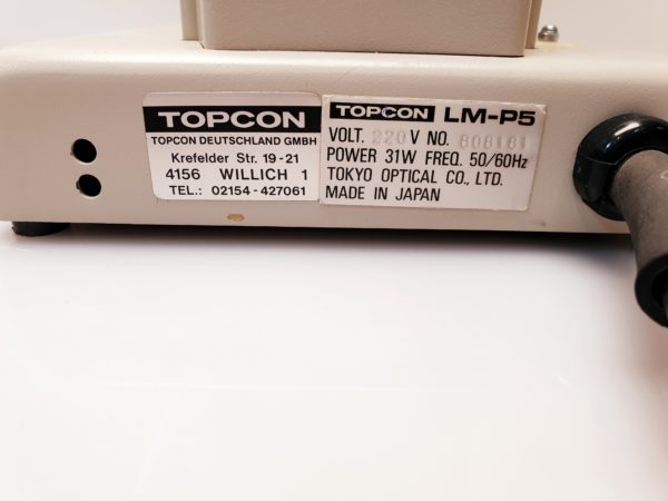 Topcon LM-P5 Digital Lensmeter – Bild 9