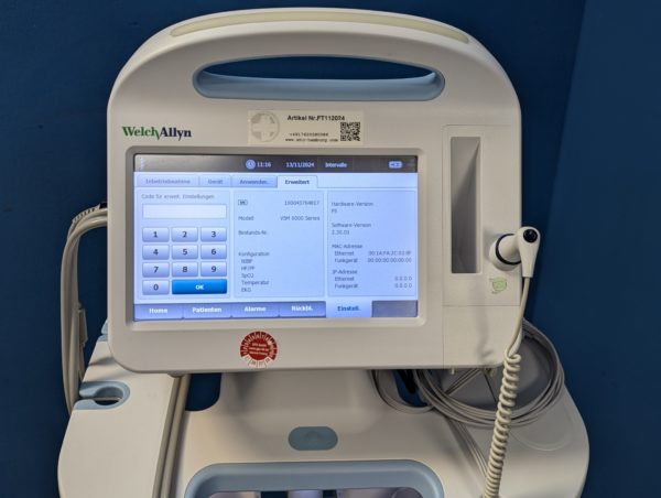 Welch Allyn Vital Signs Monitor 6000 Series  Fahrbar – Bild 12