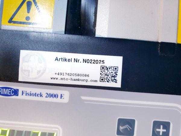 RIMEC Fisiotek 2000E Bewegungstrainer Beintrainer Bewegungsschiene – Bild 13