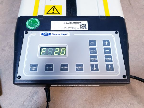 RIMEC Fisiotek 2000E Bewegungstrainer Beintrainer Bewegungsschiene – Bild 12