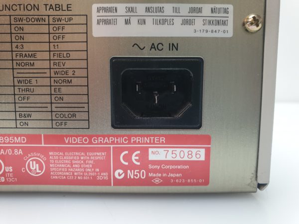 Sony UP-895MD Video Printer schwarz  weiß Videoprinter Sony UP 895 MD – Bild 6