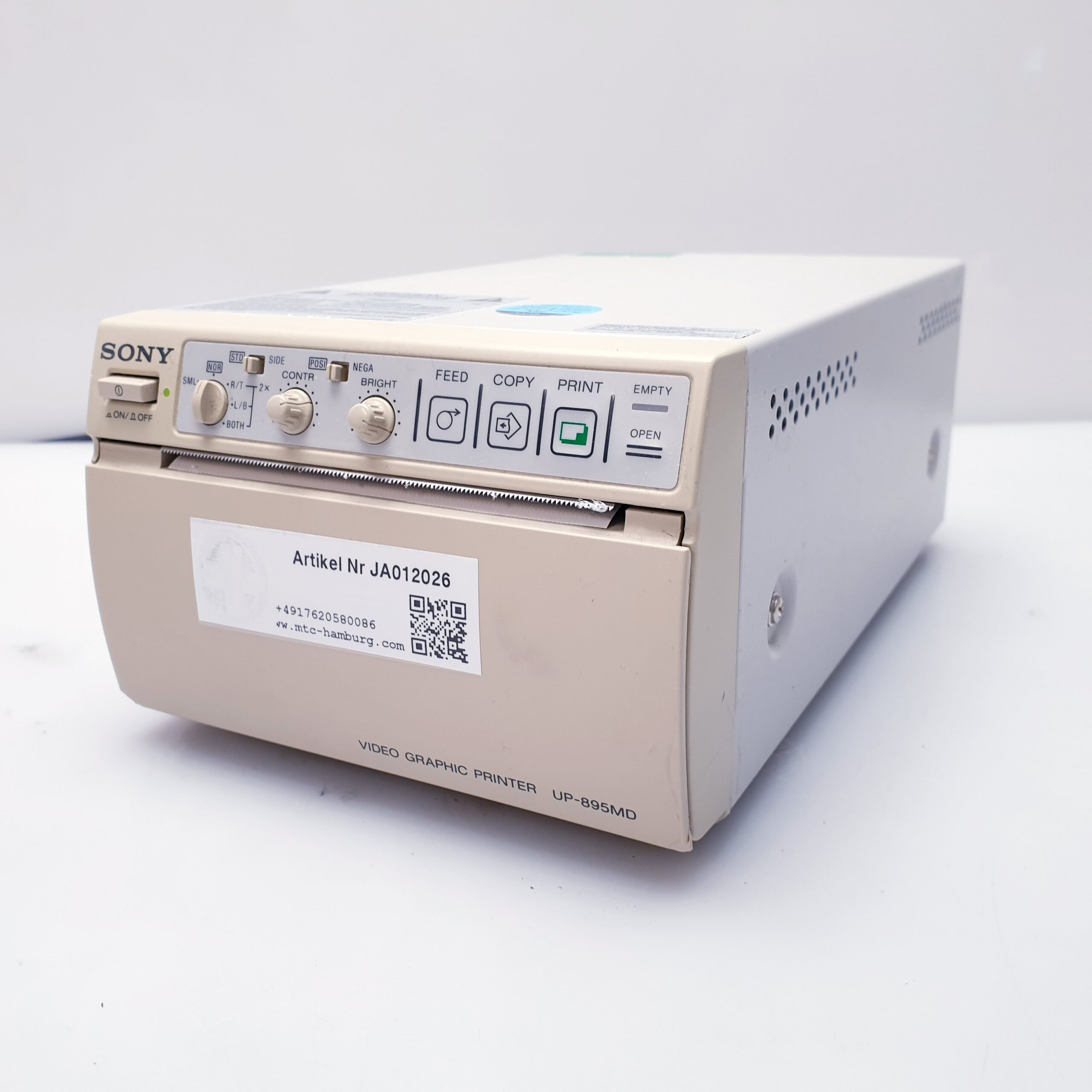 Sony UP-895MD Video Printer schwarz weiß Videoprinter Sony UP 895 MD – Bild 2