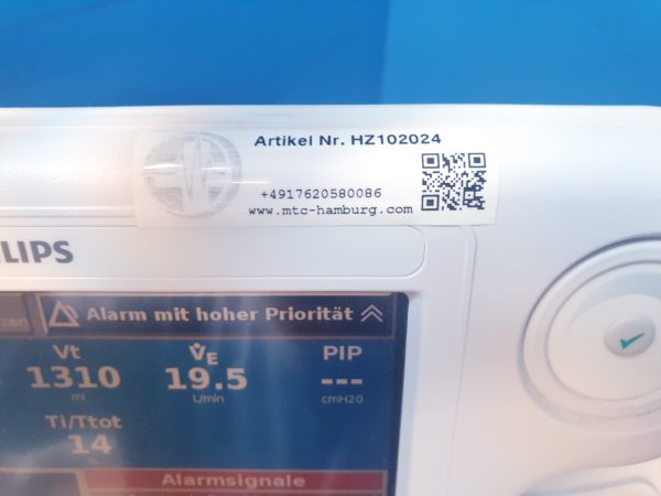 Philips Respironics V60  V 60 Beatmungsgerät Fahrbar – auf Fahrbarem Gestell – Bild 2