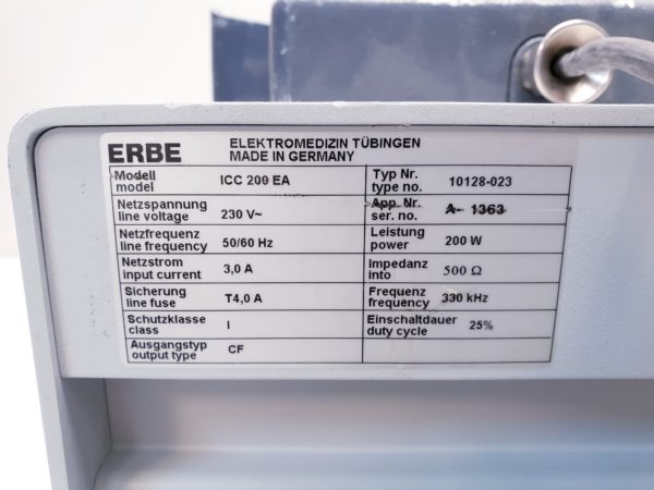 Erbe ICC 200 ICC200 - HF Gerät mit Endocut – Bild 11