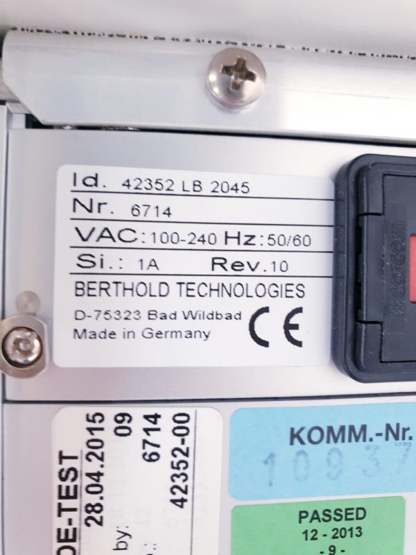 Berthold LB 2045 Gamma Spectrometry System – Bild 16