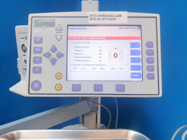 AMO Sovereign Compact  Phakoemulsifikator   mit Fußschalter Rollbar – Bild 4