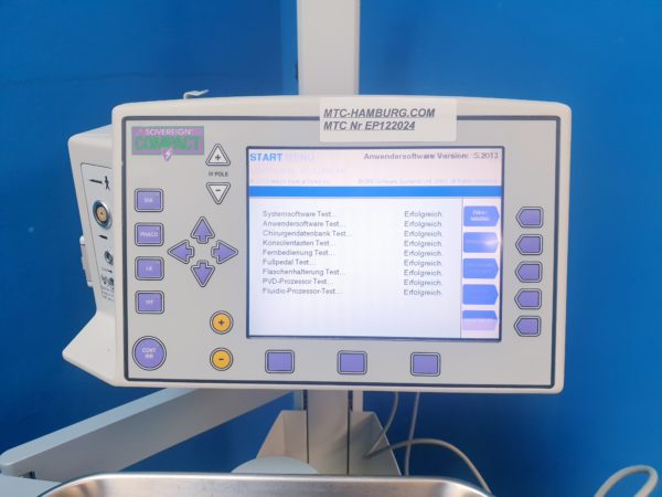 AMO Sovereign Compact  Phakoemulsifikator   mit Fußschalter Rollbar – Bild 8