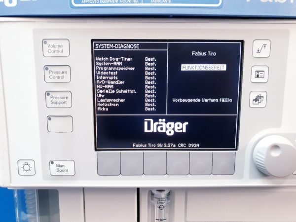 Dräger Draeger Fabius Tiro Narkosegerät + Infity Delta Überwachung – Bild 10