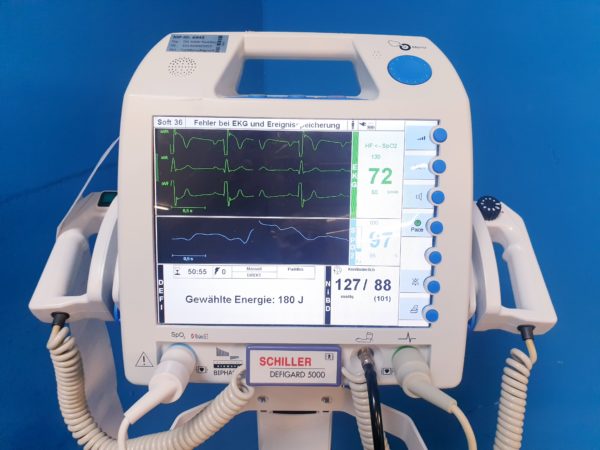 Schiller Defigrad 5000 - Defibrillator - auf fahrbarem Gestell – Bild 4