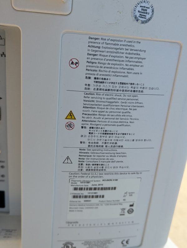 Siemens X150 X 150  Ultraschallgerät - Ohne Sonden – Bild 12