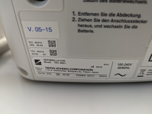 Nihon Kohden TEC-5621NG  Defibrillator – Bild 7