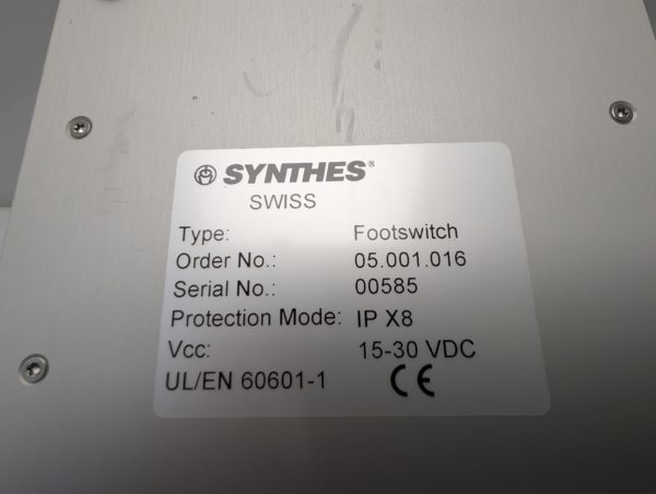 Synthes 05.001.016 Footswitch für Electric Pen Drive System – Bild 13