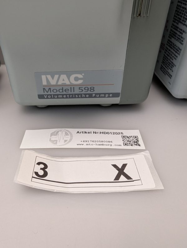 IVAC 598 Infusionspumpe – Bild 2