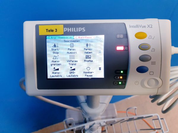 Philips X2 M3002A Modul, Philips M8023A Ladegerät auf Fahrbarem Gestell – Bild 9