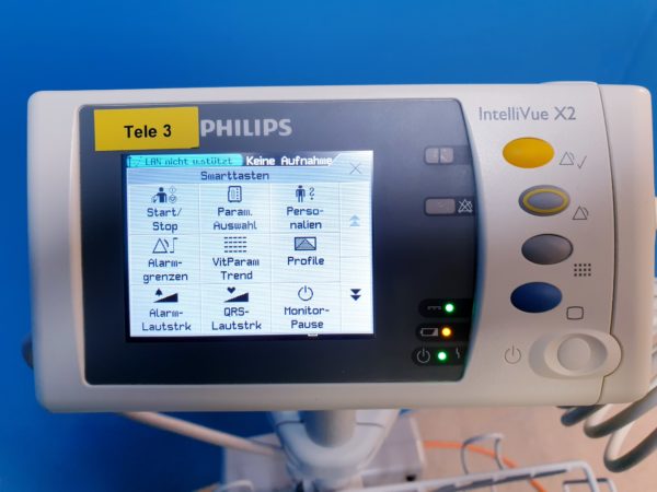 Philips X2 M3002A Modul, Philips M8023A Ladegerät auf Fahrbarem Gestell – Bild 10