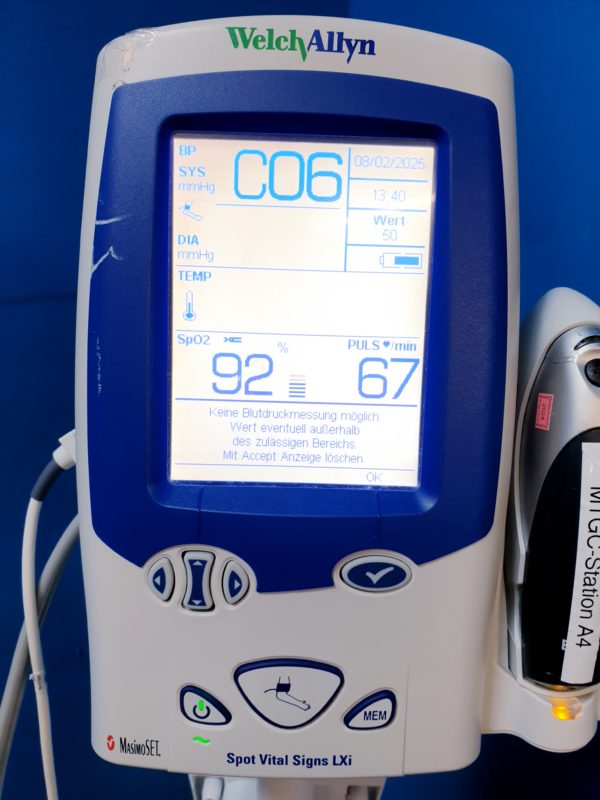 Welch Allyn Spot Vital Signs LXi Patientenmonitor – Bild 6