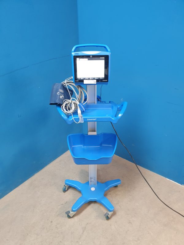 GE Carescape VC150 SpO2 + NiBp Vitaldatenmonitor mit Gerätewagen – Bild 3