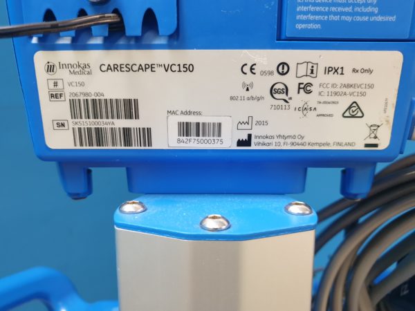 GE Carescape VC150 SpO2 + NiBp Vitaldatenmonitor mit Gerätewagen – Bild 9