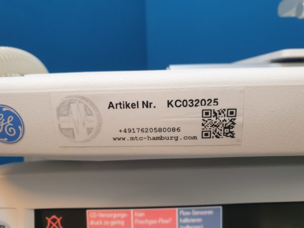 GE Healthcare Amingo Anesthesia Machine Narkosegerät – Bild 2