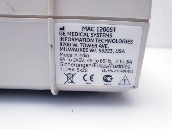 GE MAC 1200 ST EKG + KISS Sauger Ohne Pumpe – Bild 8