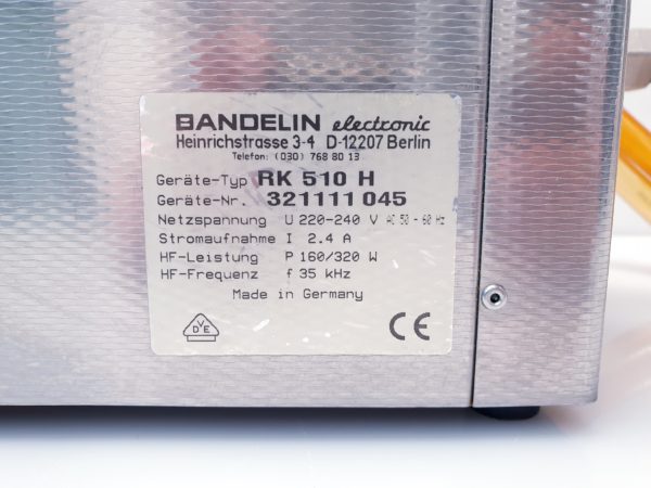 Bandelin SONOREX SUPER RK 510 H - RK510H Ultraschallreiniger – Bild 12